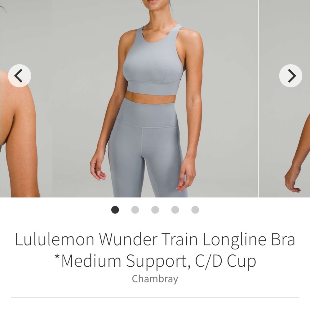 Lululemon wunder train  Longline Bra
